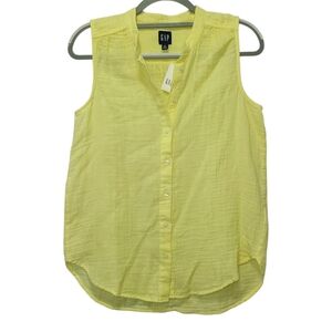 GAP Yellow Sleeveless Women's‎ Top Xs Nwt